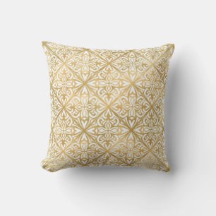 Cojín Decorativo Ornado Dorado