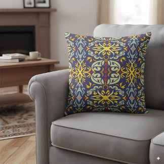 Cojín Decorativo Ornamental inspirado por William Morris