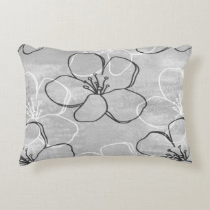 Cojín Decorativo Ornamento abstracto del árbol de manzanas en flor