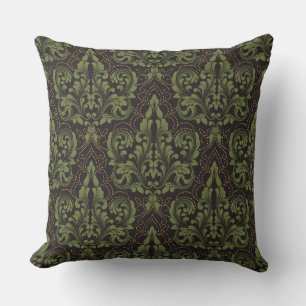 Cojín Decorativo Ornamento clásico de lujo damasco anticuado