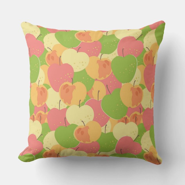 Cojín Decorativo Ornamento con las manzanas (Anverso)