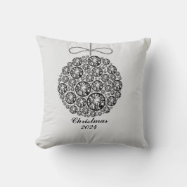 Cojín Decorativo Ornamento de Navidad 2024