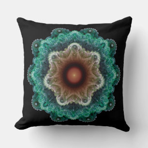 Cojín Decorativo Ornamento flamboyante fractal