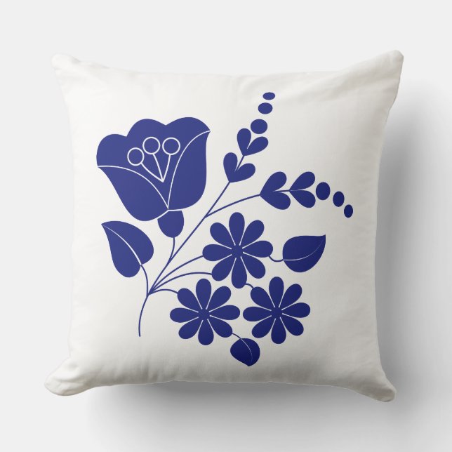 Cojín Decorativo Ornamento folclórico tradicional Pillow (Anverso)