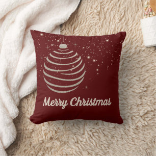 Cojín Decorativo Ornamento navideño espumoso de Feliz