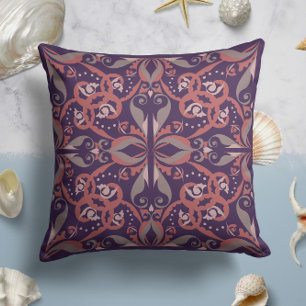 Cojín Decorativo Ornate Elegance en Plum