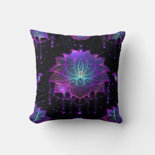 Cojín Decorativo Ornate Lotus Flower Seamless Symbol