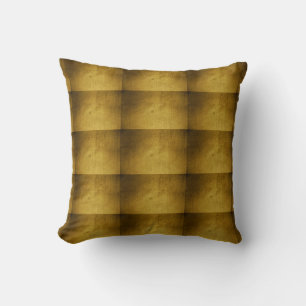 Cojín Decorativo Oro de aspecto vintage usado