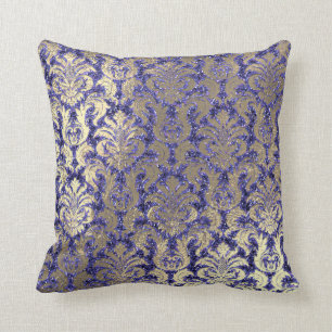 Cojín Decorativo Oro de la lentejuela del terciopelo de la sepia