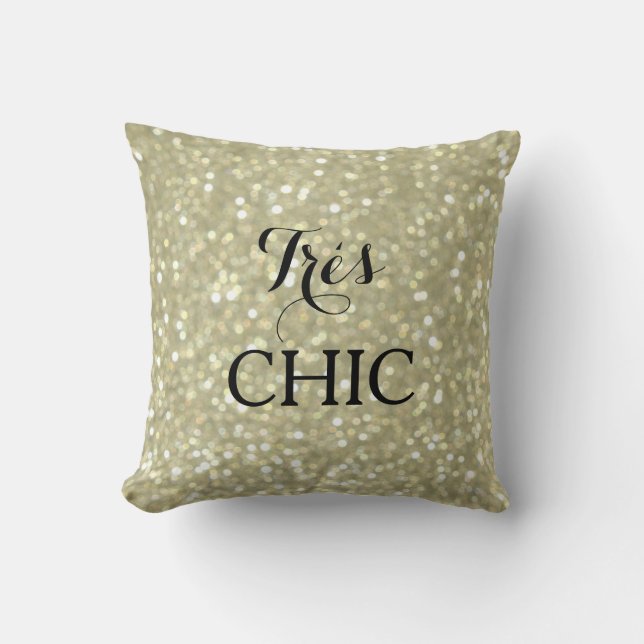 Cojín Decorativo Oro espumoso Muy MODA Pillow (Anverso)