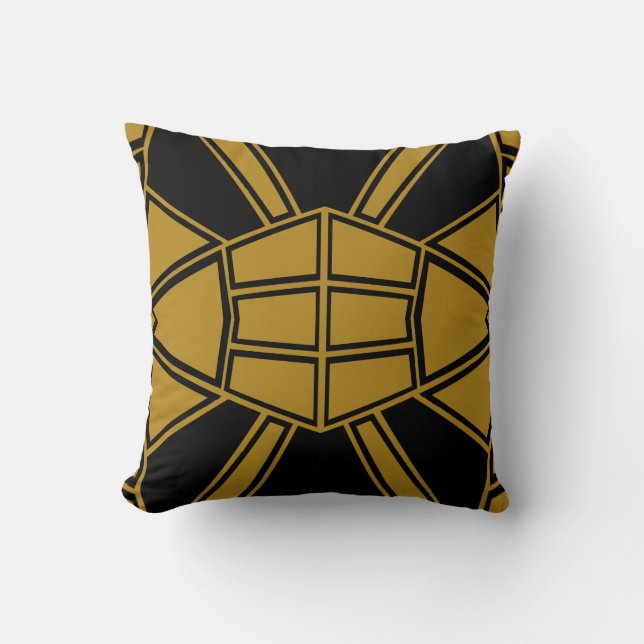 Cojín Decorativo Oro Geo #716 (Anverso)