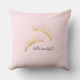 Cojín Decorativo Oro Glam Pink Eyelashes