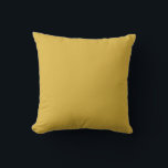 Cojín Decorativo Oro mostaza sólido<br><div class="desc">Color sólido claro. Oro de oro mostaza. Sencillo,  minimalista,  cálido,  rico,  retro,  moderno.</div>