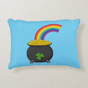 Cojín Decorativo Oro Personalizado arcoiris