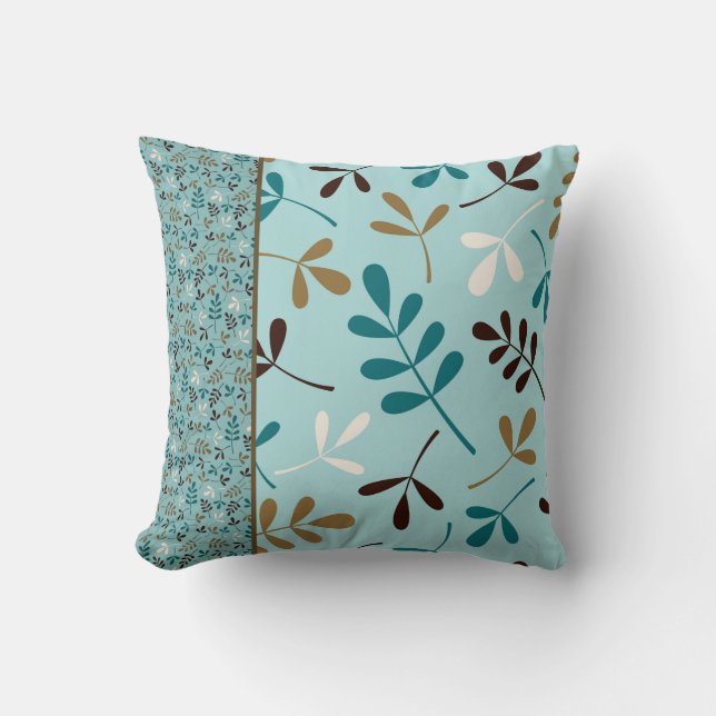 Cojín Decorativo Oro poner crema clasificado Brown de los trullos (Anverso)