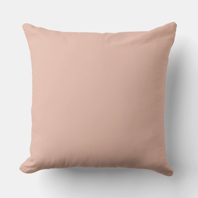 Cojín Decorativo Oro Rosa, Sólido, Simple, Moderno (Anverso)