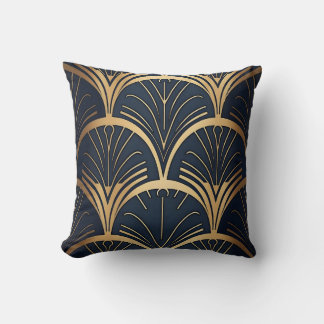 Cojín Decorativo Oro y marina