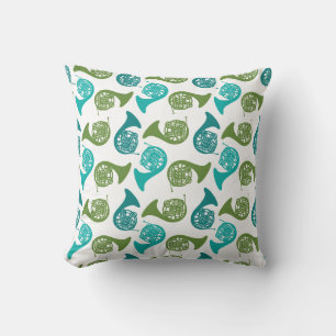 Cojín Decorativo Orquesta de Banda de Regalo de Música del Cuerno d