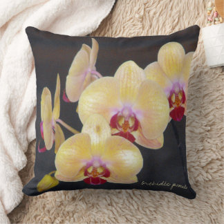 Cojín Decorativo Orquídea amarilla