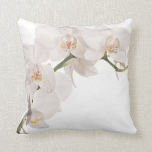Cojín Decorativo Orquídea de polilla blanca