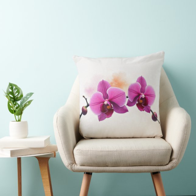 Cojín Decorativo Orquídea Flor de Amanecer (Silla)