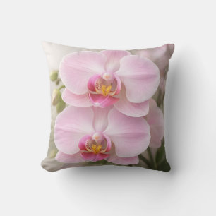 Cojín Decorativo Orquídea Phalaenopsis Rosa Suave