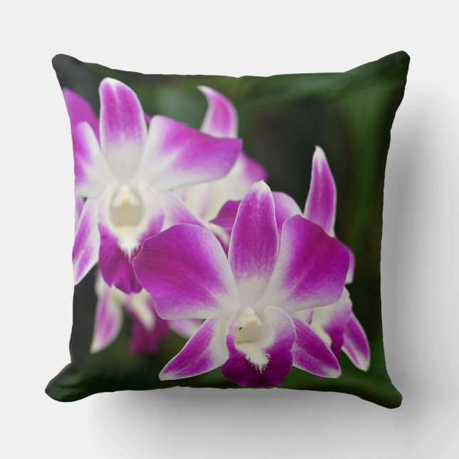 Cojín decorativo Orquídea Púrpura (Anverso)