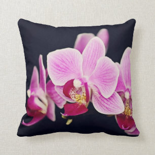 Cojín Decorativo Orquídea rosada fucsia