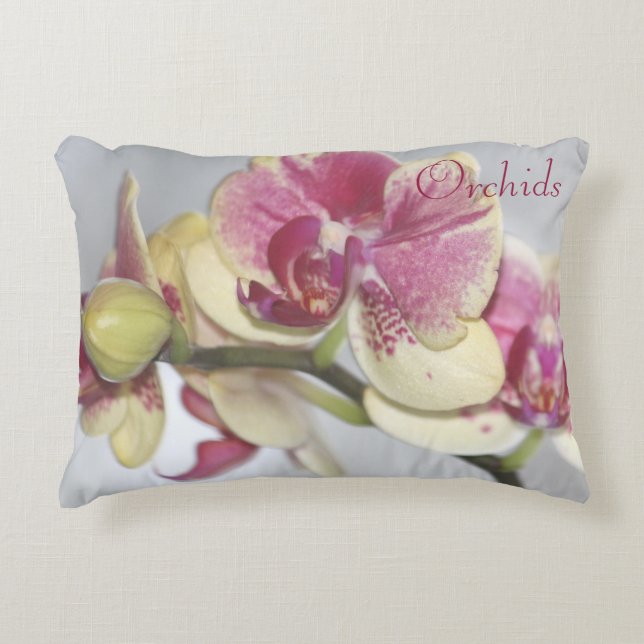 Cojín Decorativo Orquídeas (Anverso)