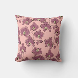 Cojín Decorativo Orquídeas acuáticas sin foco flor de falaenopsis w