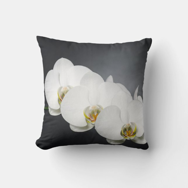 Cojín Decorativo Orquídeas blancas (Anverso)
