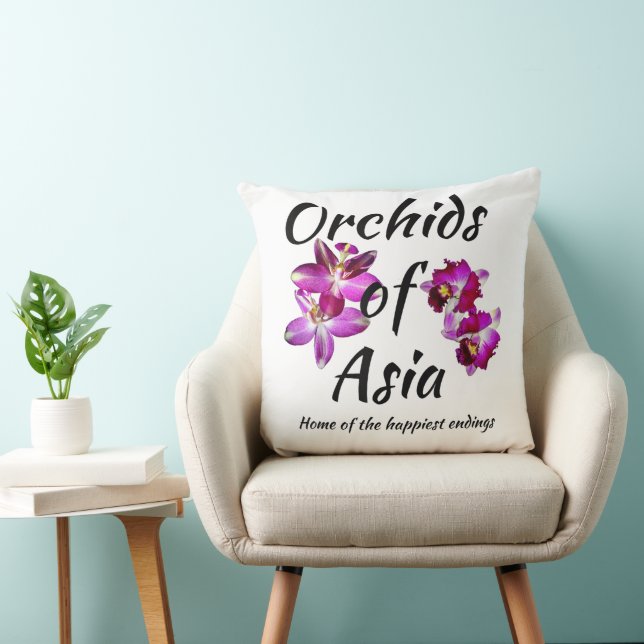 Cojín Decorativo Orquídeas de Asia (Silla)
