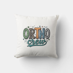 Cojín Decorativo Ortho Crew Diseño de vector de equipo dental vinta