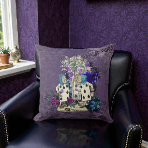 Cojín Decorativo Oruga Morada Oscura Alicia Rústica