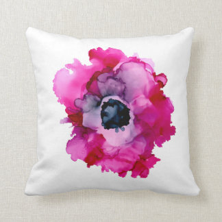 Cojín Decorativo Oruja rosa ORIGINAL pintada a mano blanco/marina