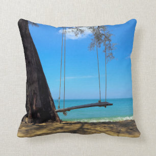 Cojín Decorativo Oscilaciones y árbol en la arena