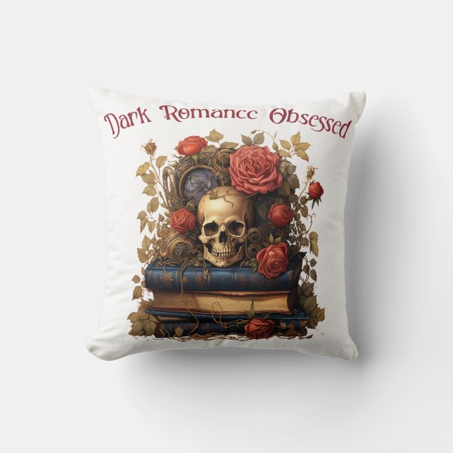 Cojín Decorativo Oscuro romance obsesionado (Anverso)
