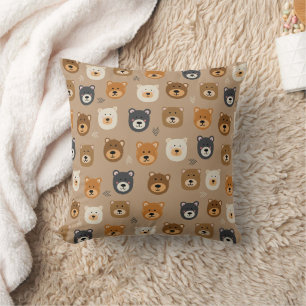 Cojín Decorativo Ositos adorables del bosque para niños