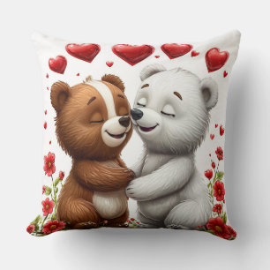 Cojín Decorativo Ositos de peluche con amor