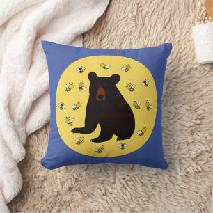Cojín Decorativo Oso Adorable De Abeja Pequeña