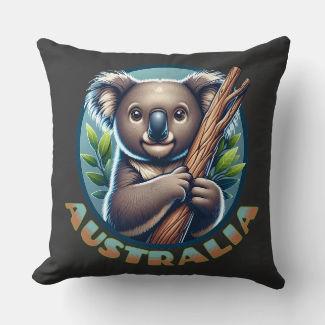 Cojín Decorativo Oso australiano de Koala (Anverso)