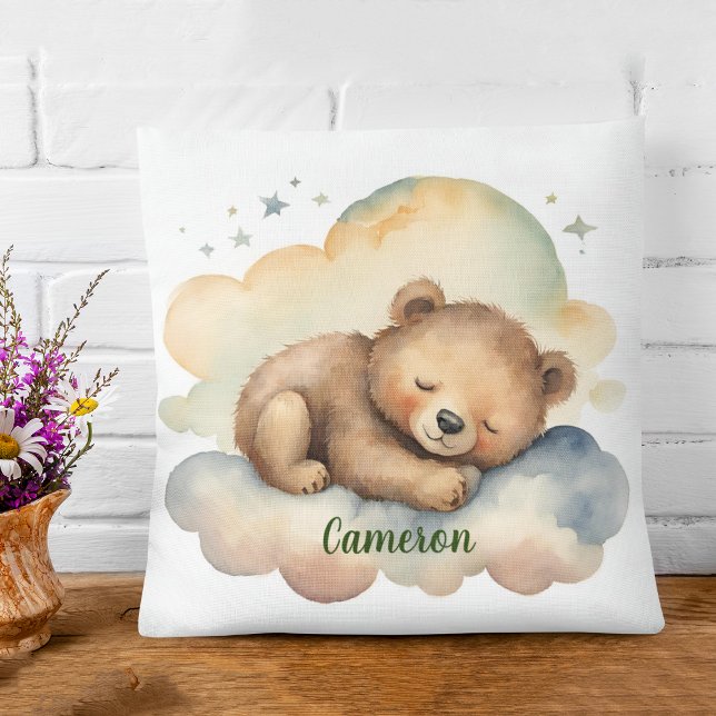 Cojín Decorativo Oso Celestial Nursera Personalizada Neutral (Subido por el creador)