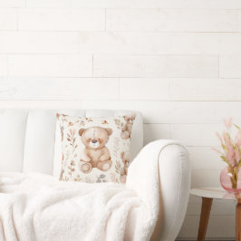 Cojín Decorativo Oso de bebé beige lindo