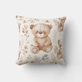 Cojín Decorativo Oso de bebé beige lindo
