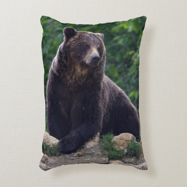 Cojín Decorativo Oso de Brown (Frente (Vertical))