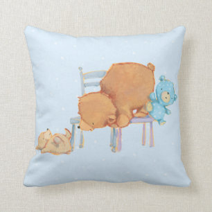 Cojín Decorativo Oso de Brown grande, calicó, y sillas flojas de l