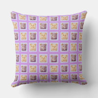 Oso de galleta de patchwork de lavanda azul adorab