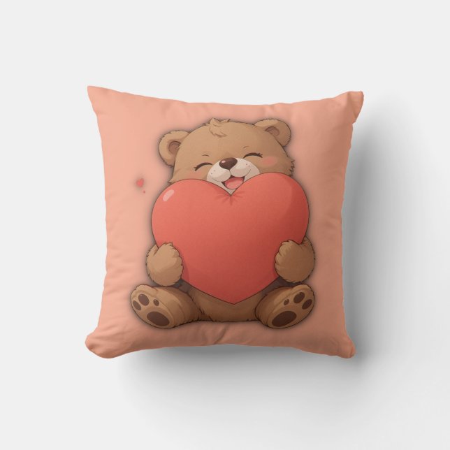 Cojín Decorativo Oso de guarnición (Anverso)