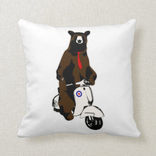 Cojín Decorativo Oso de la vespa