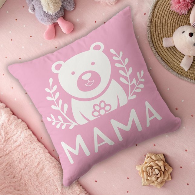 Cojín Decorativo oso de mamá elegante personalizado (Subido por el creador)